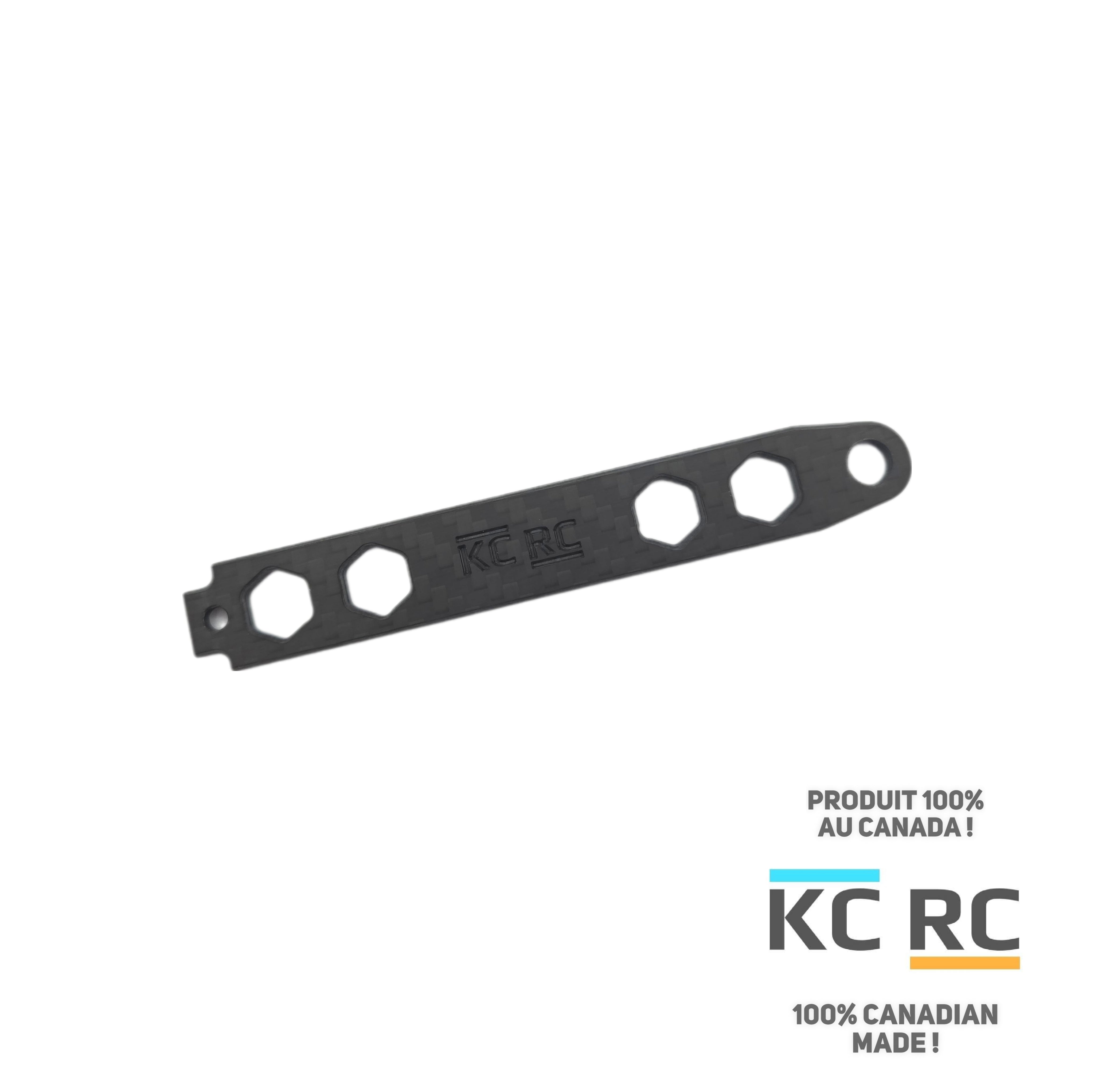 KC RC Carbon fiber battery holder (TEKNO EB410-EB410.2 / ET410 - ET410.2)