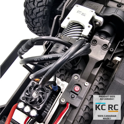 KC RC (Hobbywing) ON/OFF switch holder for Traxxas Maxx Slash 6s