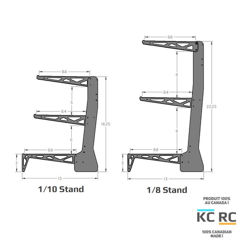 KC RC racing style 1/10 Pit-Wall stand